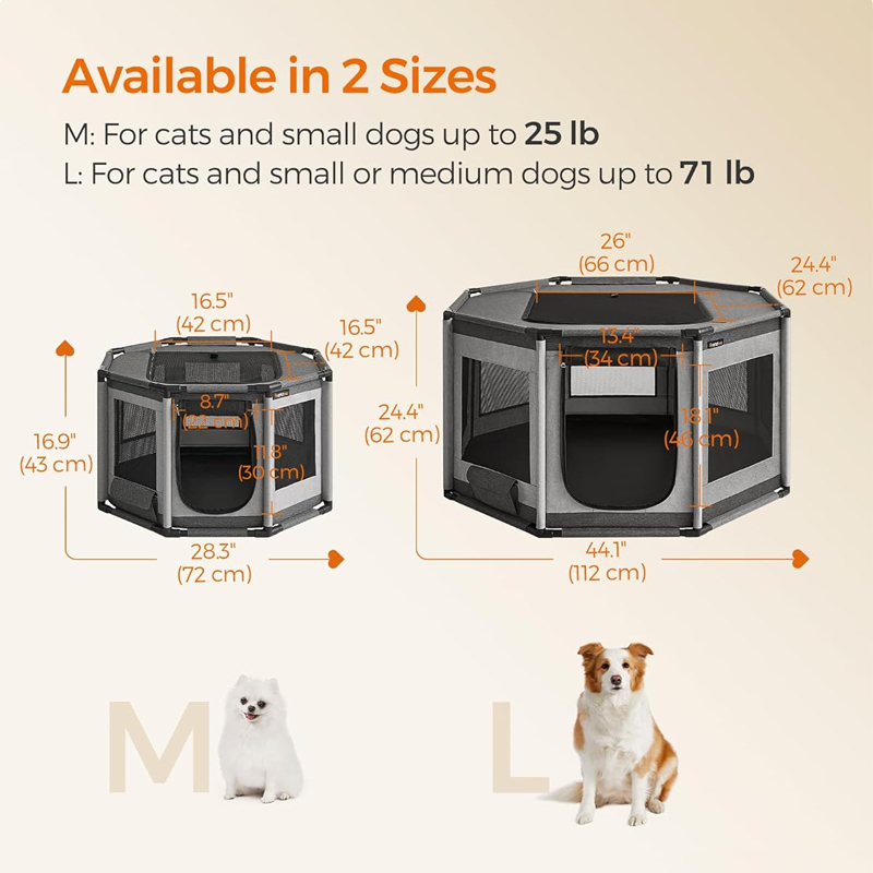 Pet Enclosure Octagonal Waterproof Tent Collapsible Pet Tent Breeding Cage Baby Box Dog Cat Delivery Room Isolation Room