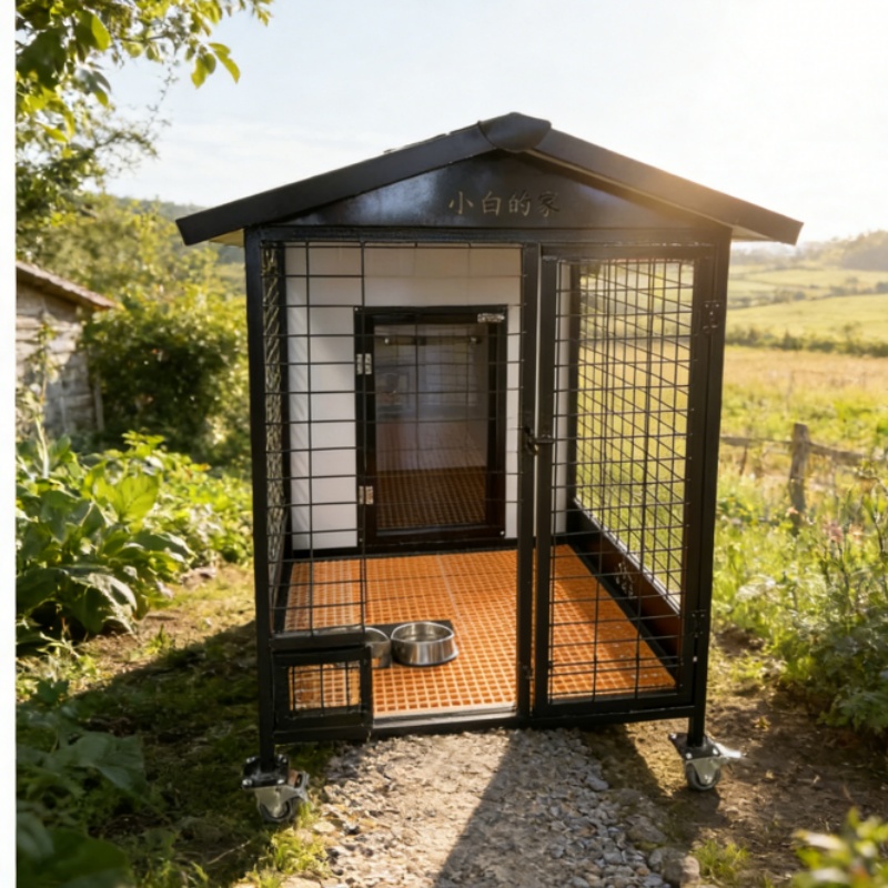 Puppy Training Outdoor Crate - Included Divider for Size Adjustment