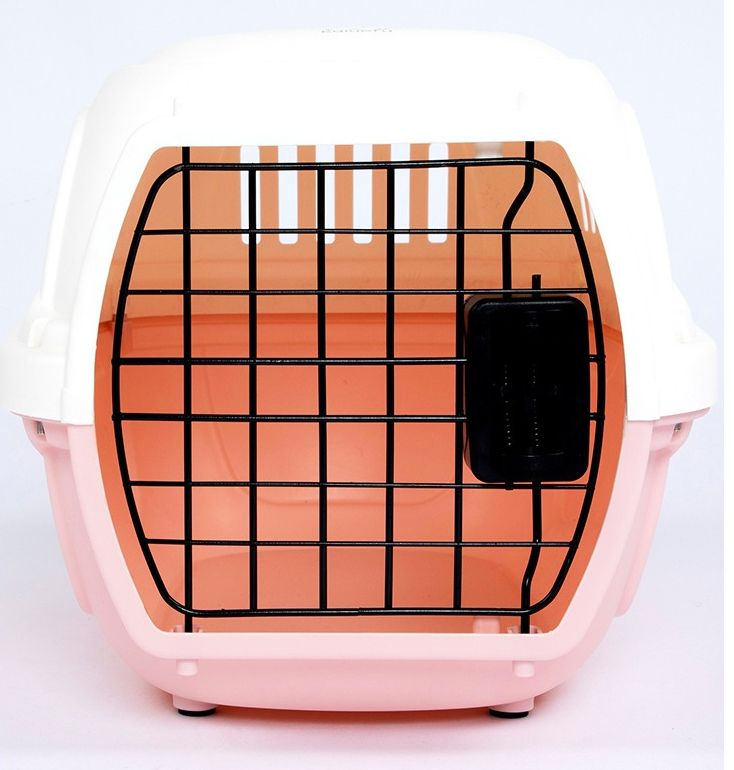 Plastic Portable Cat Dog Luxury Air Carrier Cage Airline Approved Pet Travel Box
