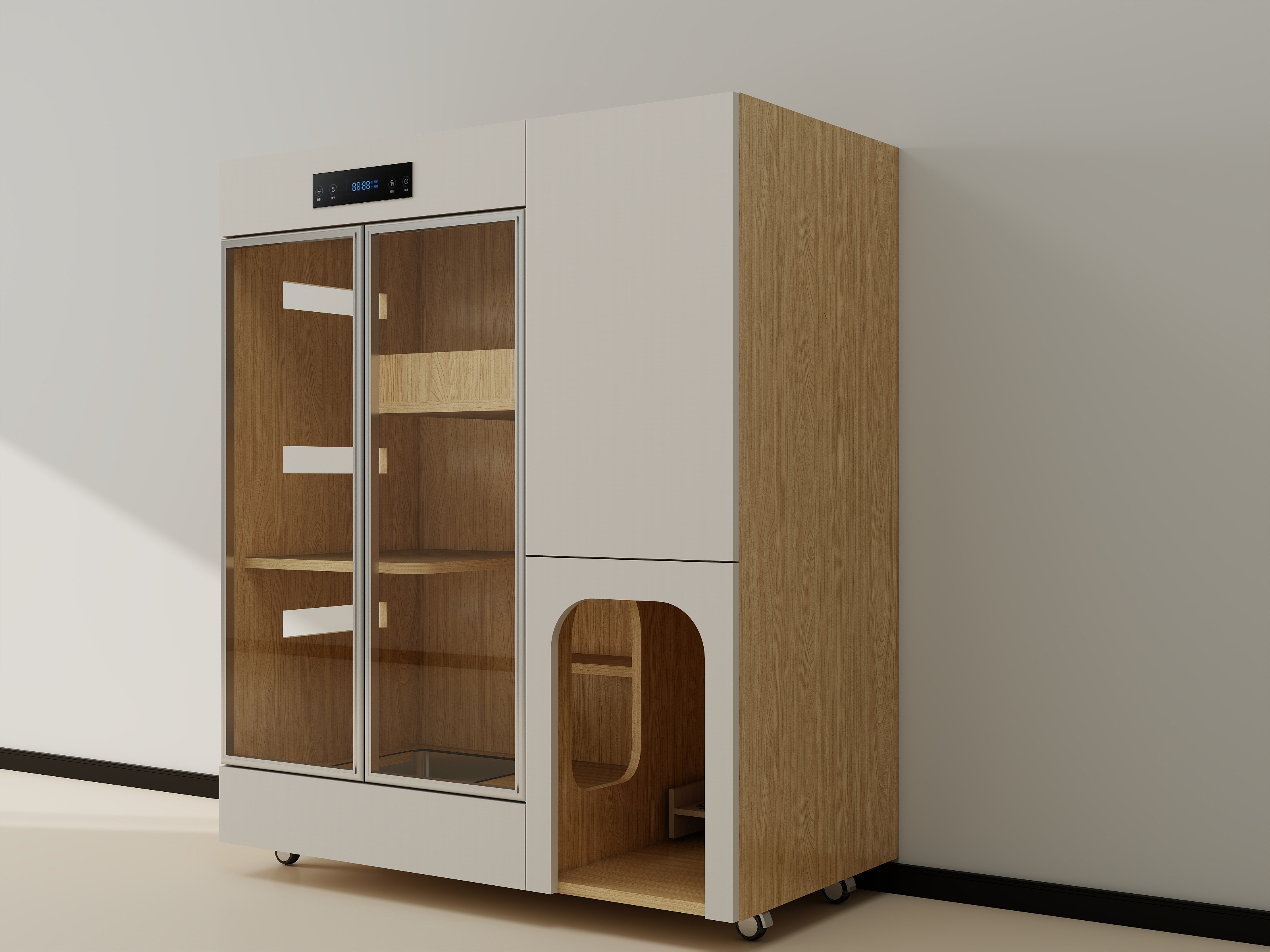 Light Luxury Modern Indoor Dog Cat Animal Pet Furniture House Cabinet Houses Cages