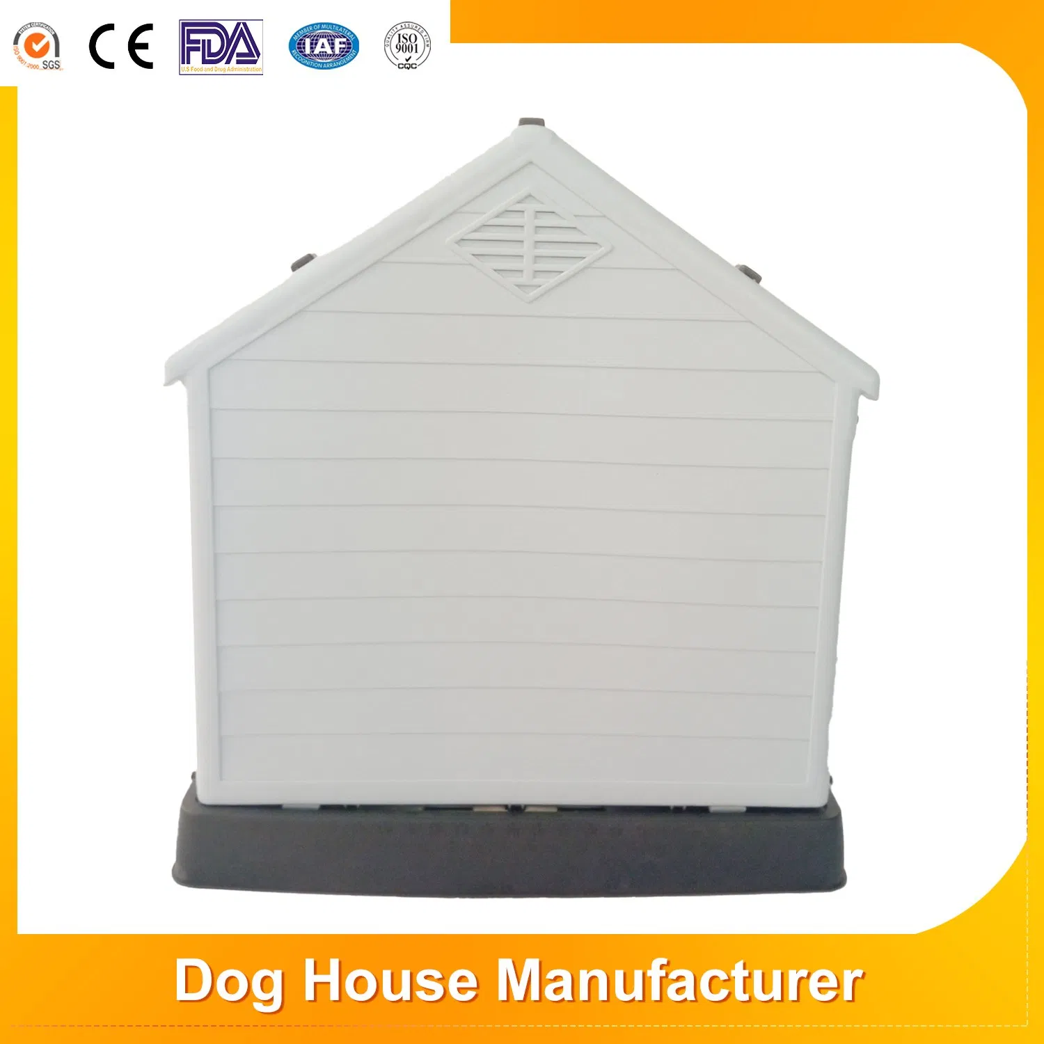High Quality Outdoor/Indoor Waterproof Solid Ventilate Insulated Luxury Pet Accessories Wholesale Dog House Kennel for Sale