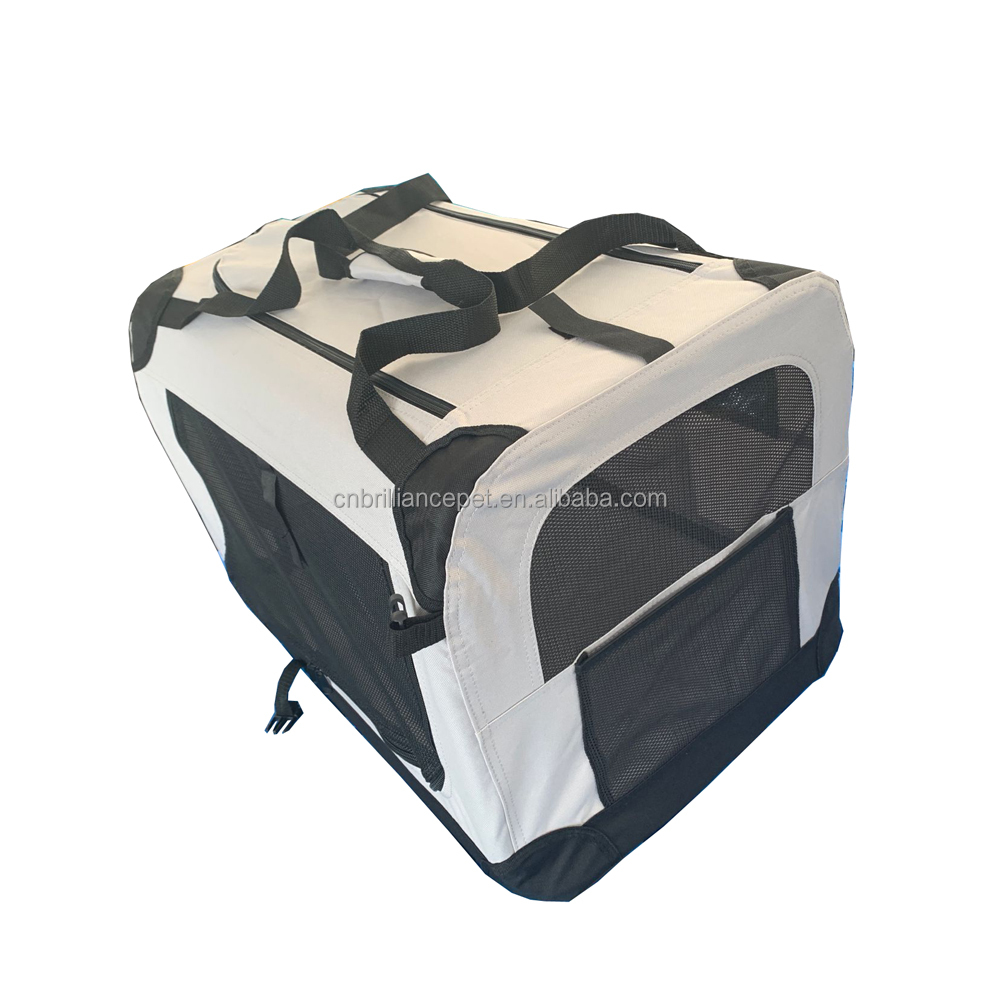 Dog Soft Side Carrier Crate Kennel Soft Dog Cage Side View