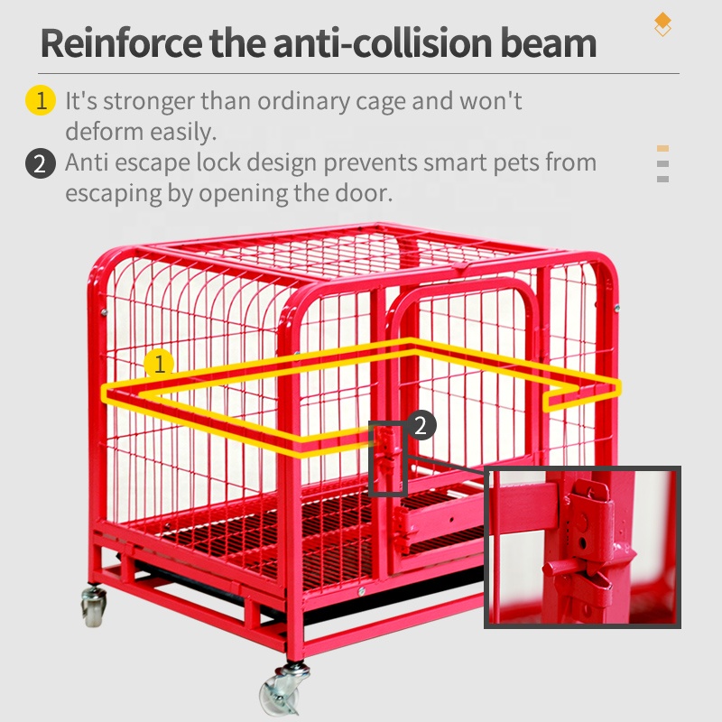 TaoTaohui Wholesale High Quality Cheap Large Cages Sell Foldable Transport Metal XXL Pet Foldable Kennel