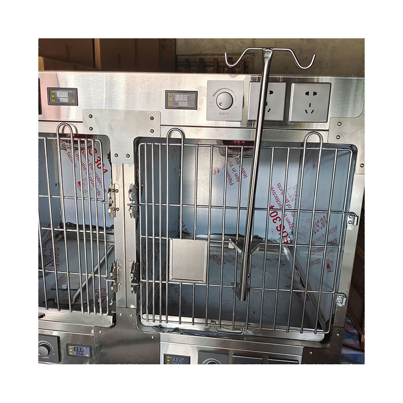 Pet Oxygen Cage Veterinary ICU Cage Stainless Steel Animal Hospital Oxygen Therapy Cage Veterinary Equipment