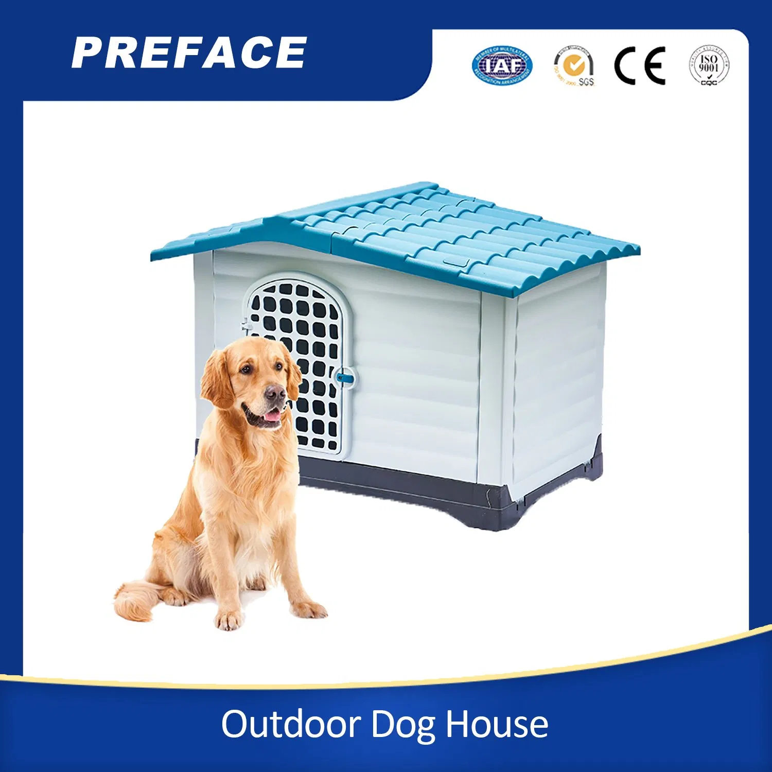 115*97*113mm XL DIY Luxury Bed Big Manufacturers Outdoor/Indoor Kennel Dog House Pet Plastic Houses for Buy Dogs Plastic Sale
