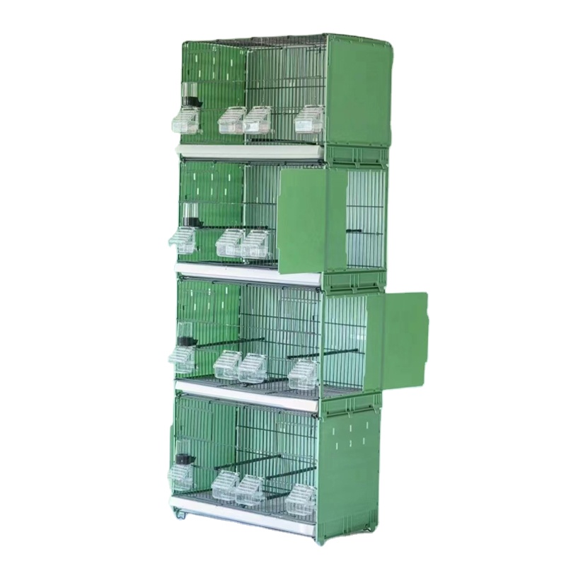 Factory Wholesale High Quality Luxury Metal Birds Cage Multilayer Portable Bird Breeding Cage Stackable Bird Cage