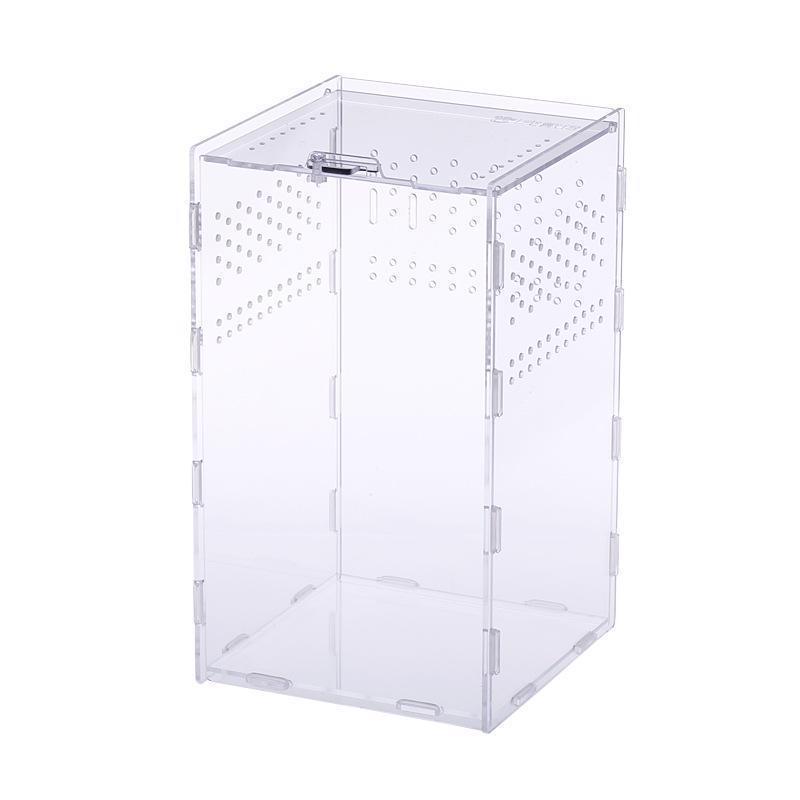 Modern Acrylic Reptile Breeding Box Transparent Pet Mantis Cricket Snake Unicorn Beetle Snail Hermit Crab Assembly Enclosure
