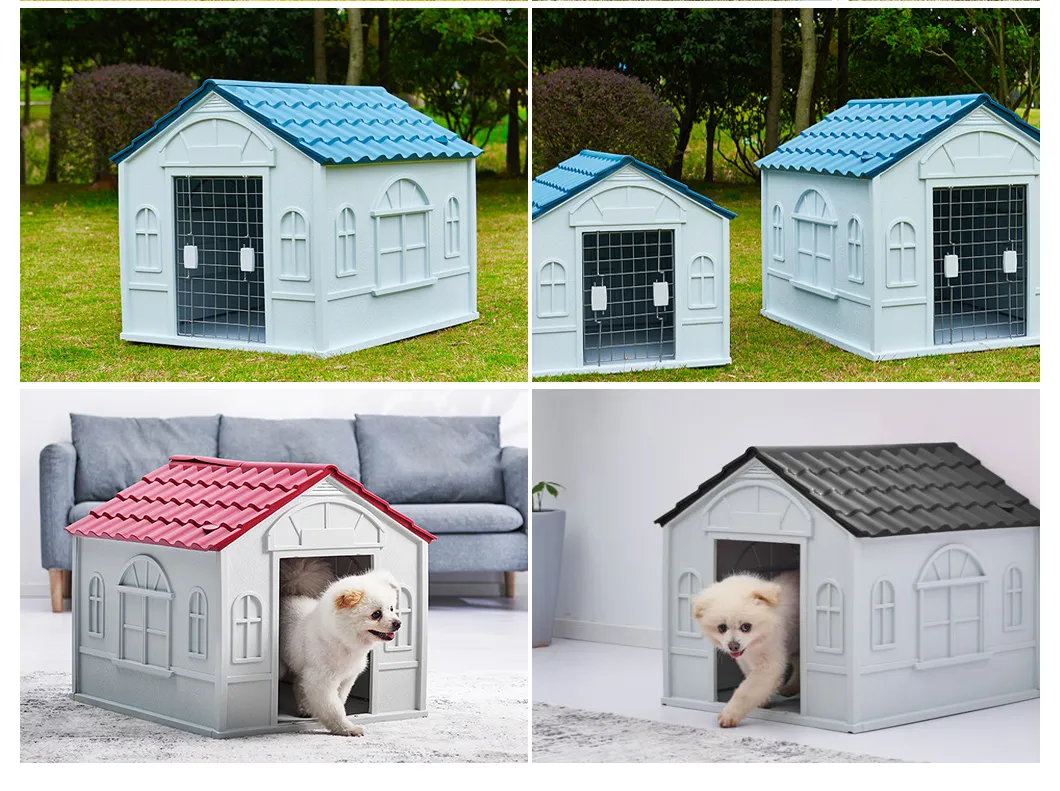 Factory Modern Eco Friendly Outdoor/Indoor Luxury Pet Villa Cats Cage Foldable House PVC Large Pet Dog House for Sale