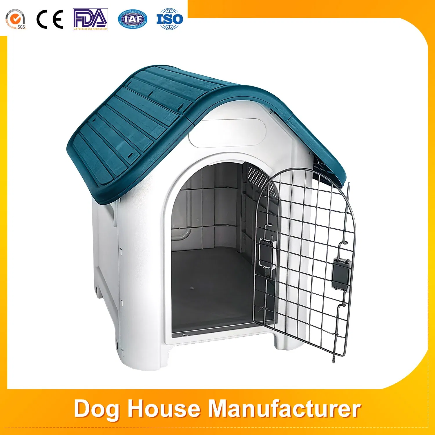 Luxury Odourless Plastic Outdoor Indoor Small Cat Cage Non Toxic PP Material Wholesale Plastic Pet House