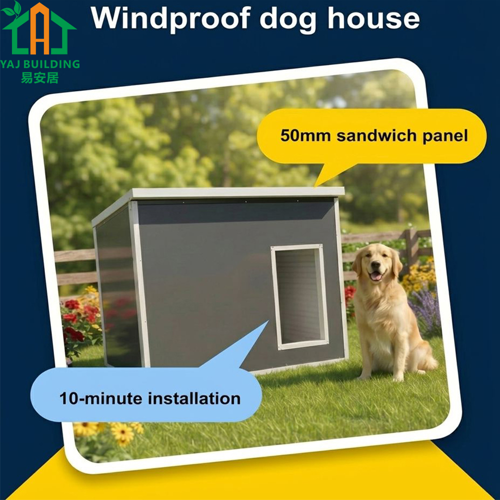 Heavy Duty Insulated Dog House for Winter All Weather Windproof Pet Cage Home Extra Large Waterproof Kennel Outdoor Dog House