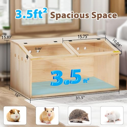 Wood hamster cage detail 3