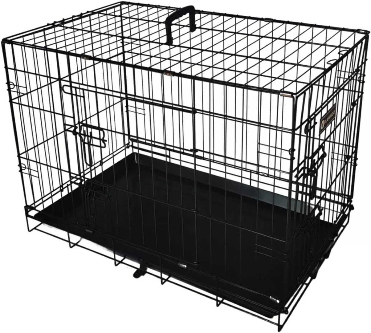 Dog Cage Puppy Training Crate Pet Carrier Black Outdoor Small Medium Large Box Cage Display Metal Rack