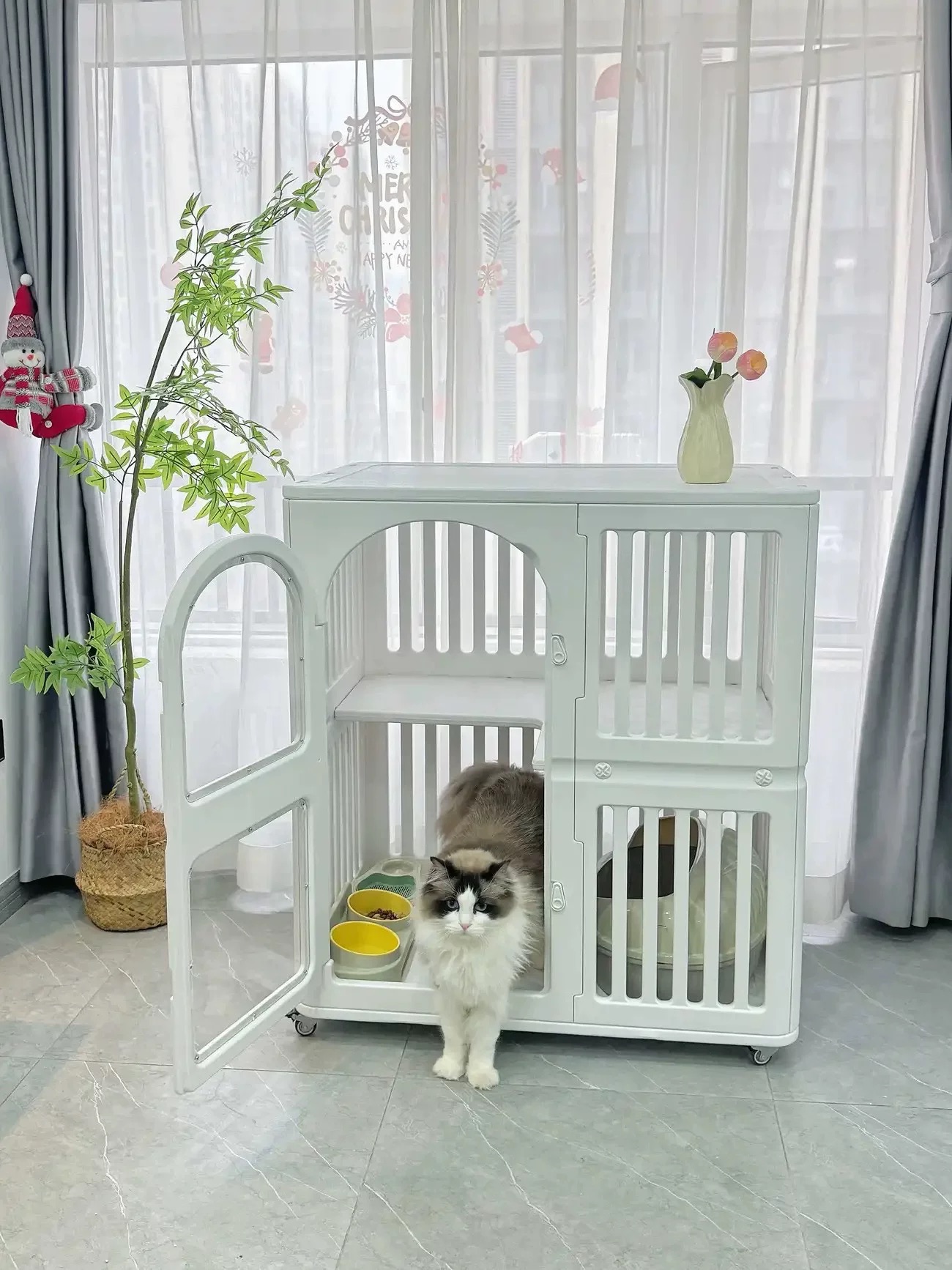 Eco Friendly Plastic Cat Cage