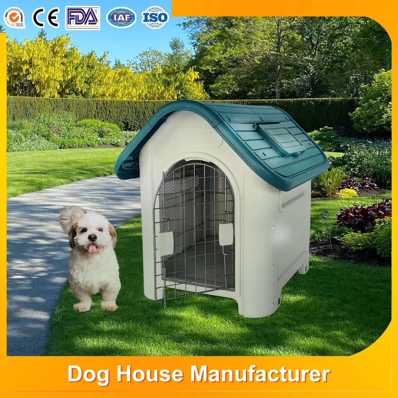 Luxury Odourless Plastic Outdoor Indoor Small Cat Cage Non Toxic PP Material Wholesale Plastic Pet House