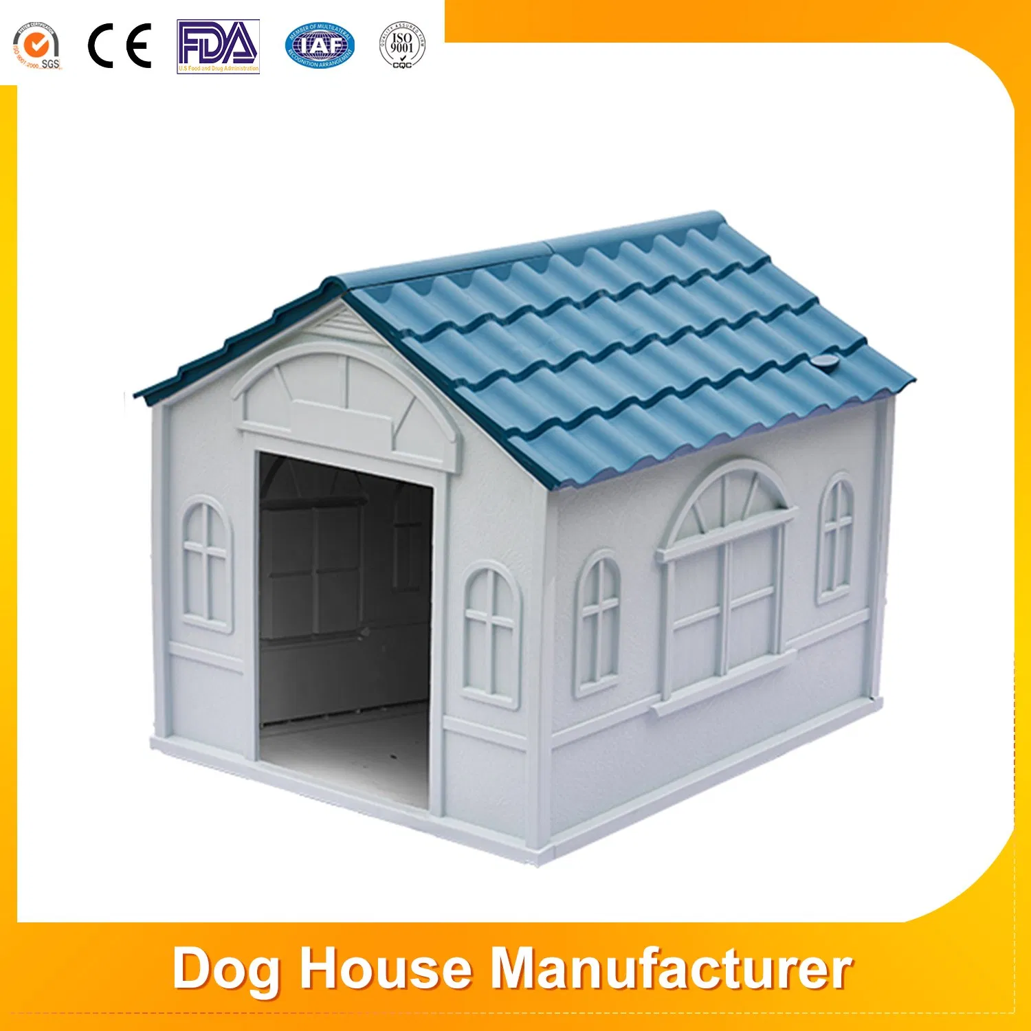 Factory Modern Eco Friendly Outdoor/Indoor Luxury Pet Villa Cats Cage Foldable House PVC Large Pet Dog House for Sale