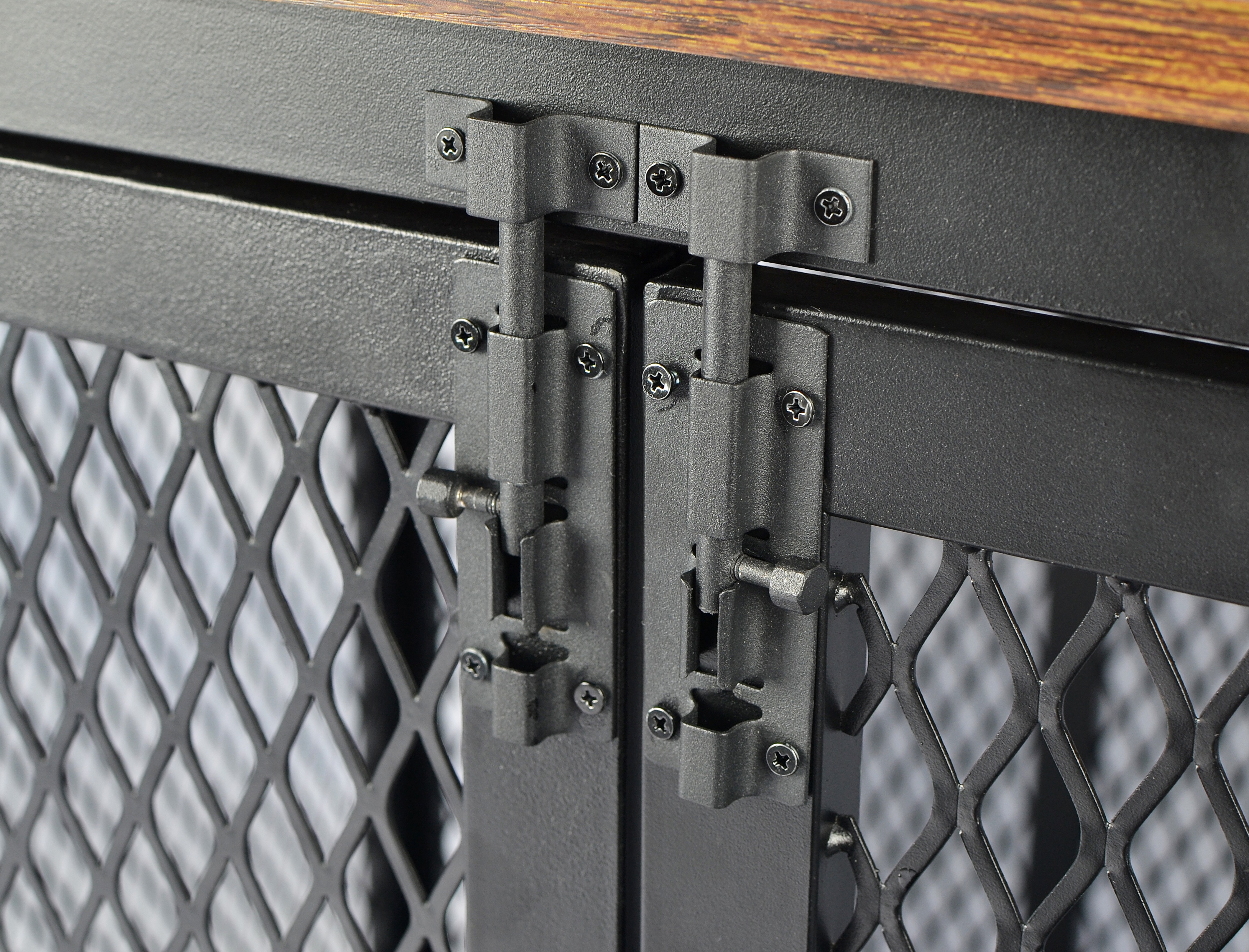 Furniture Style Dog Crate Indoor End Table Wooden Dog Cage with Double Doors for Large Medium Dogs
