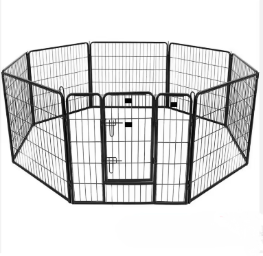 Custom Size Metal Wire Puppy Pen Dog Crate Kennel House for Exercise &amp; Training Foldable Playpen