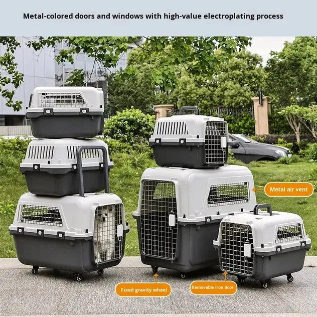 Portable Pet Travel Carrier Cage for Dogs Cats Airline Approved