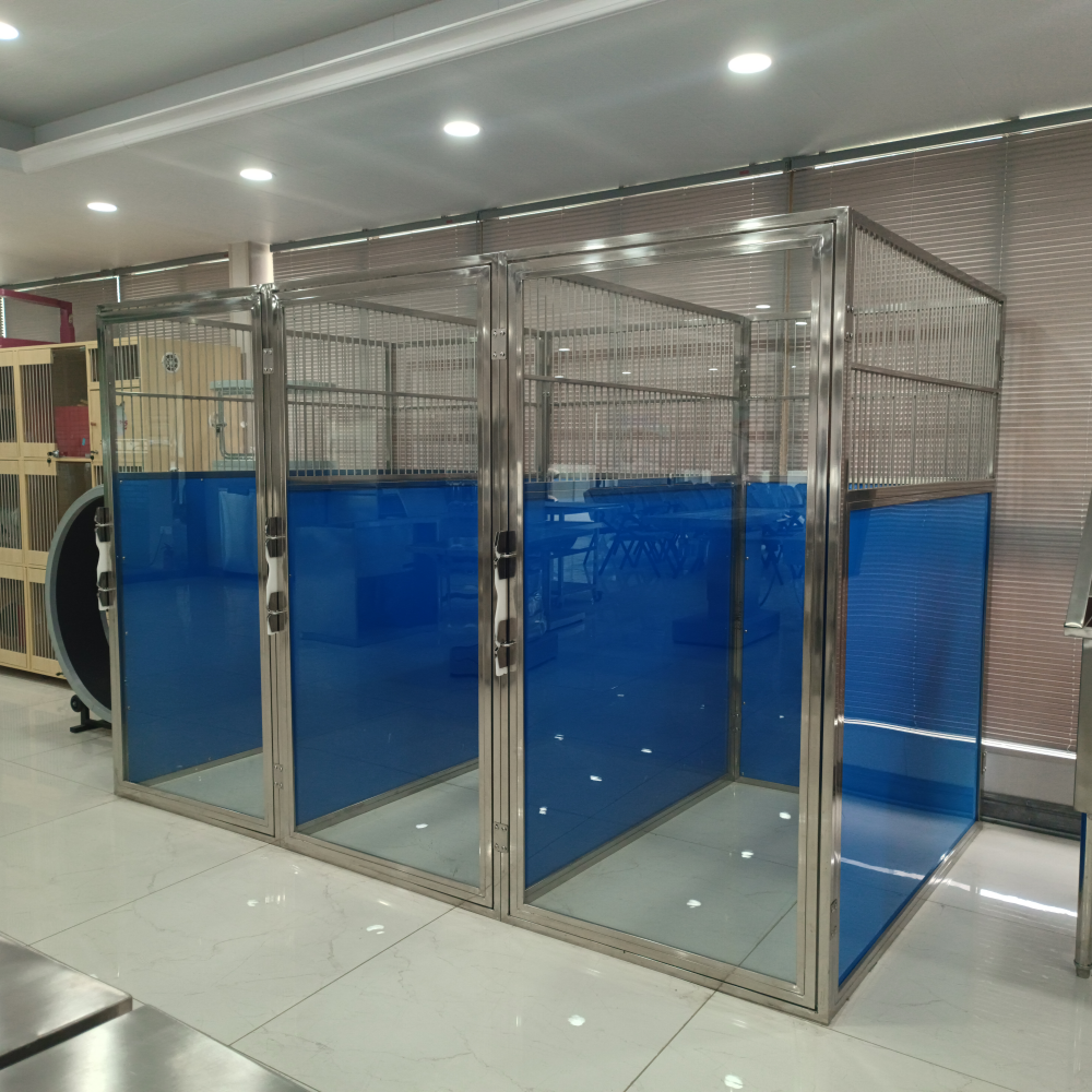 Heavy Dog Breeding Kennel System For Commercial Breeding Facility Stainless Steel Modular Design Kennel Run Outdoor