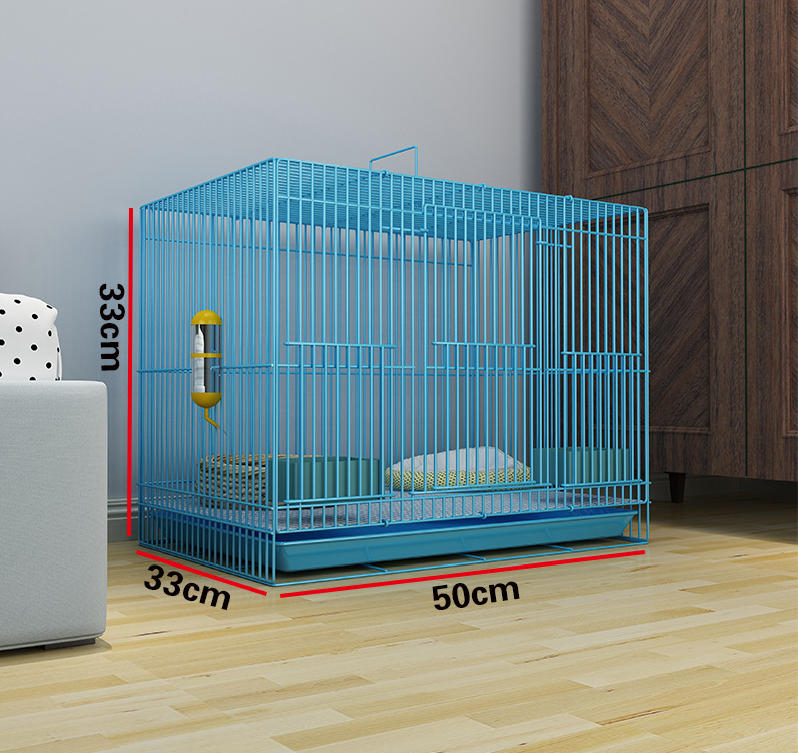 Multi-Pet Indoor Iron Rabbit Hutch Removable Tray Stylish Easy Clean 4-Door Space-Saving Foldable Easy Assembly for Pet Stores