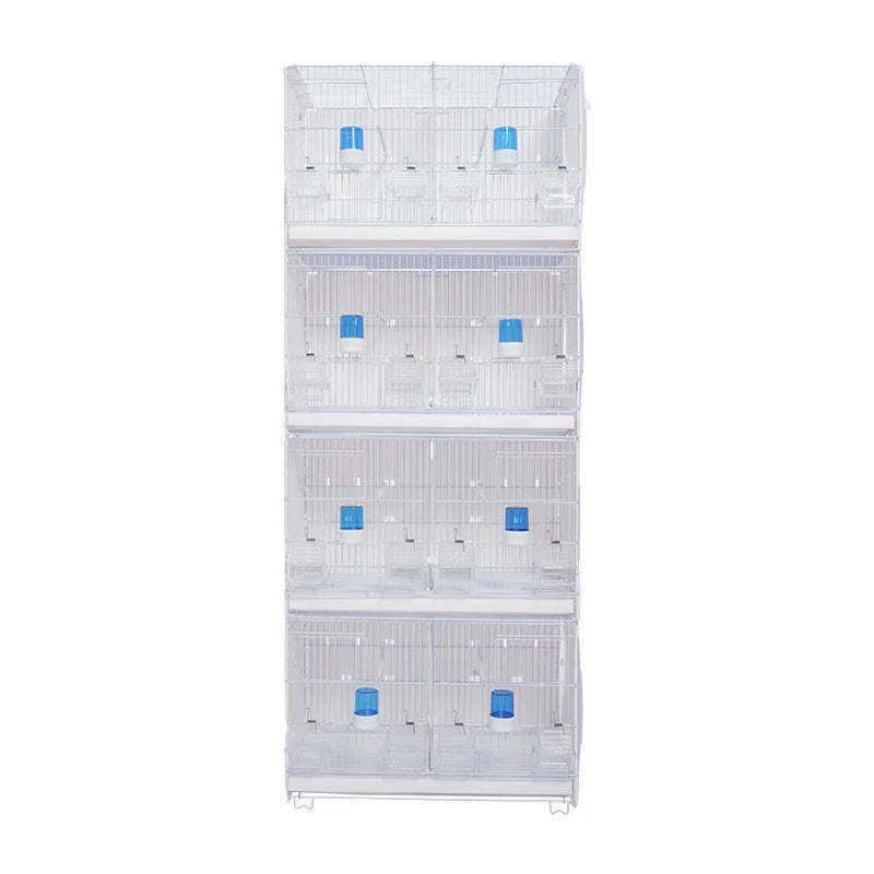 Best Selling Foldable Stackable Small Bird Cage Multilayer Movable Splice Parrot Breeding Cage Box for Lovebirds Aviary Supplies
