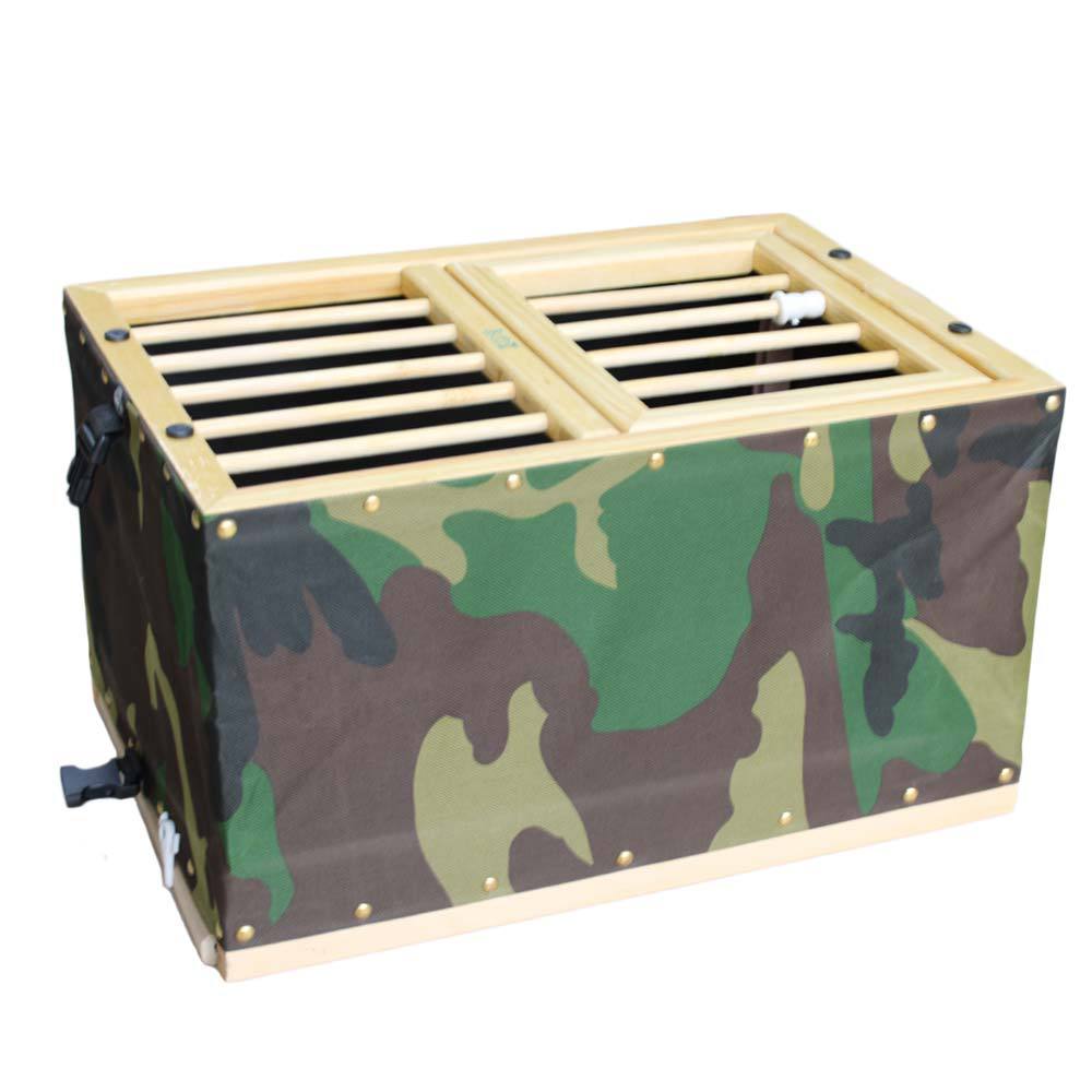 Foldable Wooden Pigeon Release Cage &amp; Racing Training Crate Portable Handheld Eco-Friendly Rectangle Pigeon Carrier