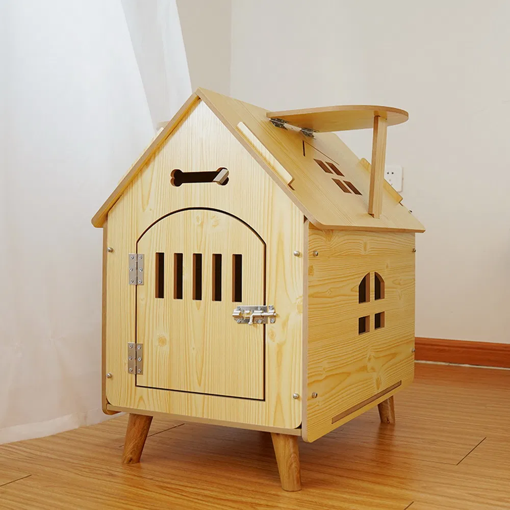 Wholesale Eco-Friendly Medium Luxury Removable Wooden Indoor Outdoor Pet Cat Dog House