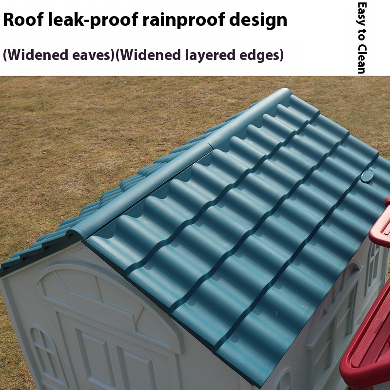 Luxury Dog House Plastic Material Rainproof Waterproof Pet HouseFourSeason Universal Luxury Dog VillaPet KennelCageforOutdoorUse