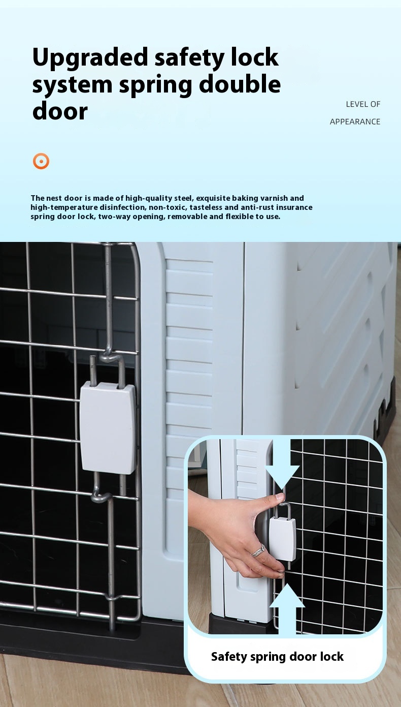 Outdoor Rainproof Dog Kennel and Pet House Rural Courtyard Villa Made of Plastic Sunscreen Dog Shed for Comfort and Shelter