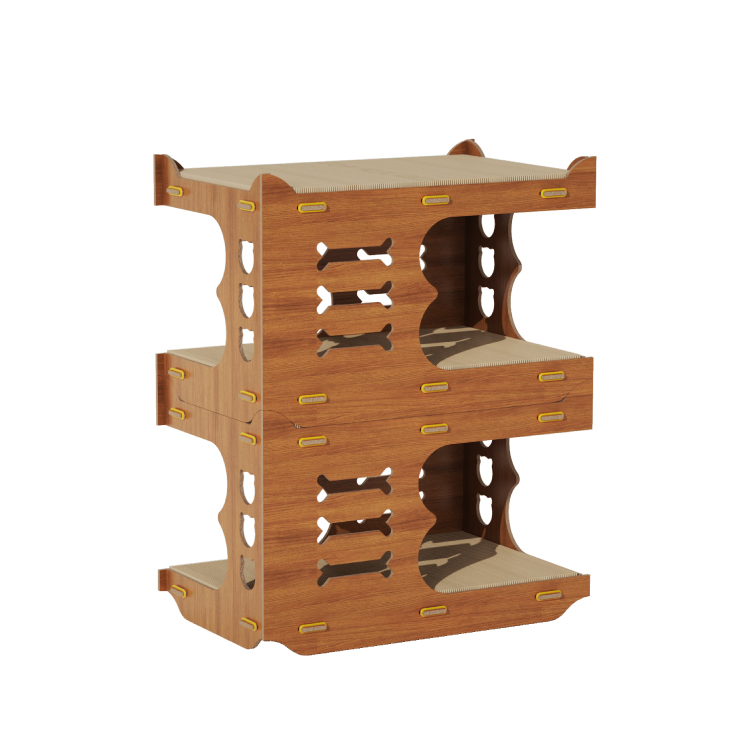 Modern Luxury Pet Accessories: Stackable Cat House for Indoor Use