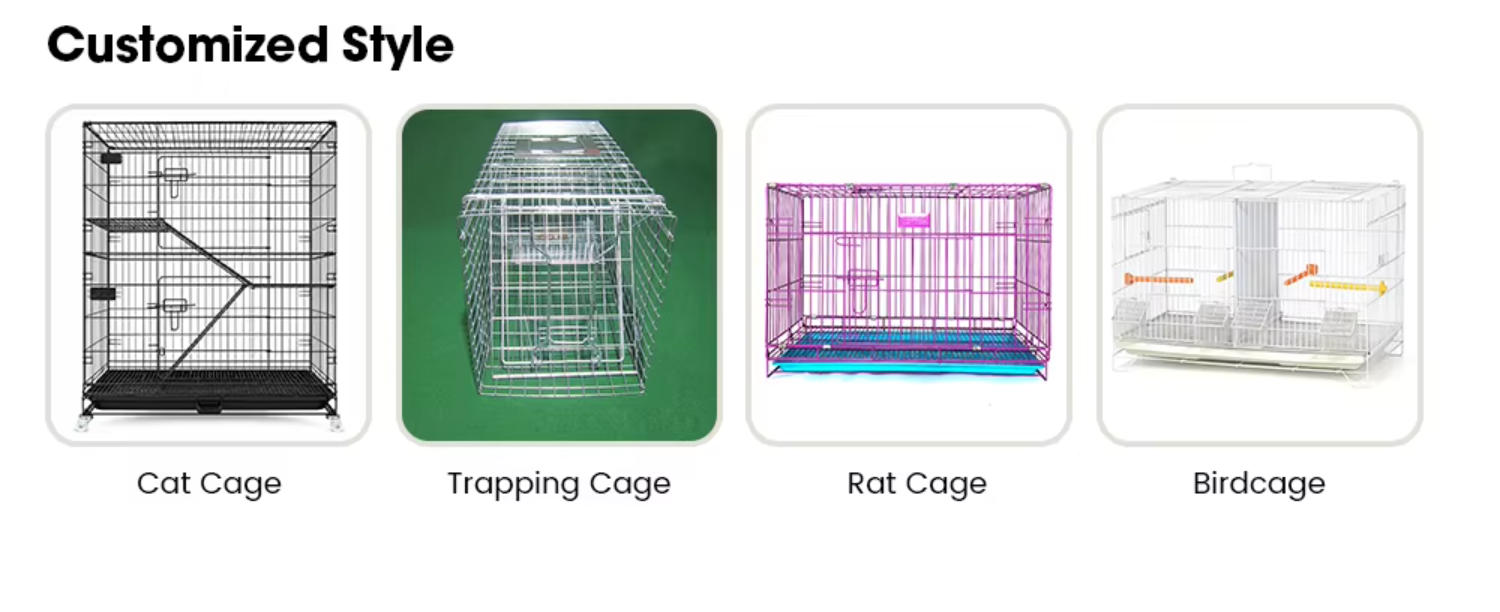 Extra Spacious General Pet Cage Equipped With Full Removable Tray Easy Cleaning Maintain Hygiene Control Odor for Long Term Use