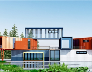 Leak Proof Moisture Portable Modular Housing Solutions Fire-Resistant Container Homes Lightweight Galvanized Structure 001004