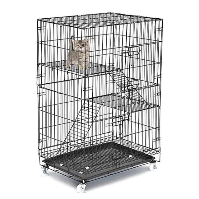 Extra Large Pet Breeding Cages Crate Portable Folding Cages Double Decker Customized Color Pet Cage Cat Villa