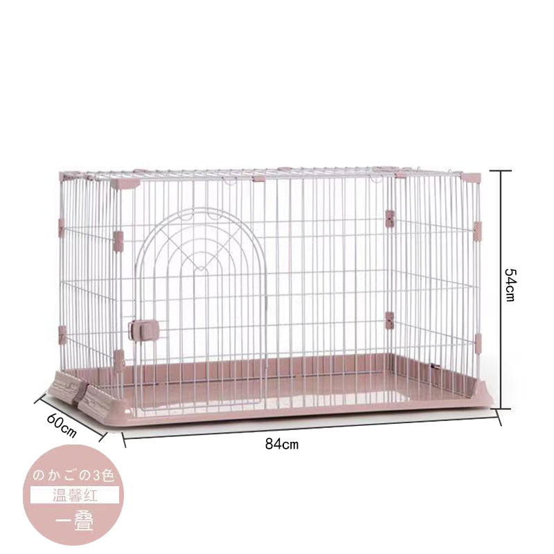 Portable Foldable Cat Dog Cage Heavy Duty Metal Pet Crate With Safety Lock For Travel &amp; Daily Use