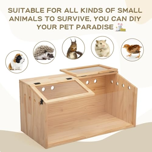 Wood hamster cage detail 6