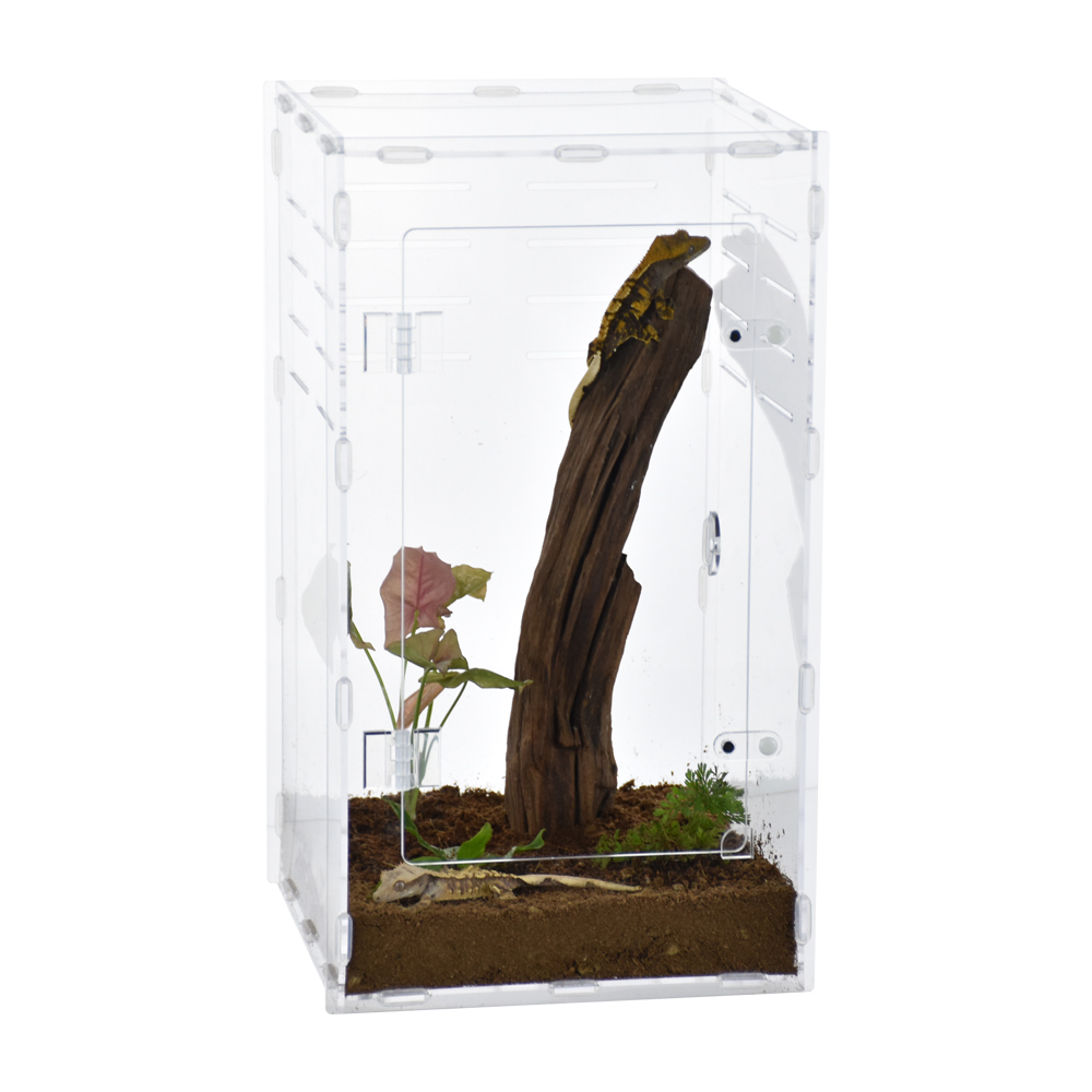 Magnetic Transparent Solid Tarantula Box 20x20x35cm Acrylic Enclosure Classic Simple Terrarium Insect Tank Pet Cages For Pets