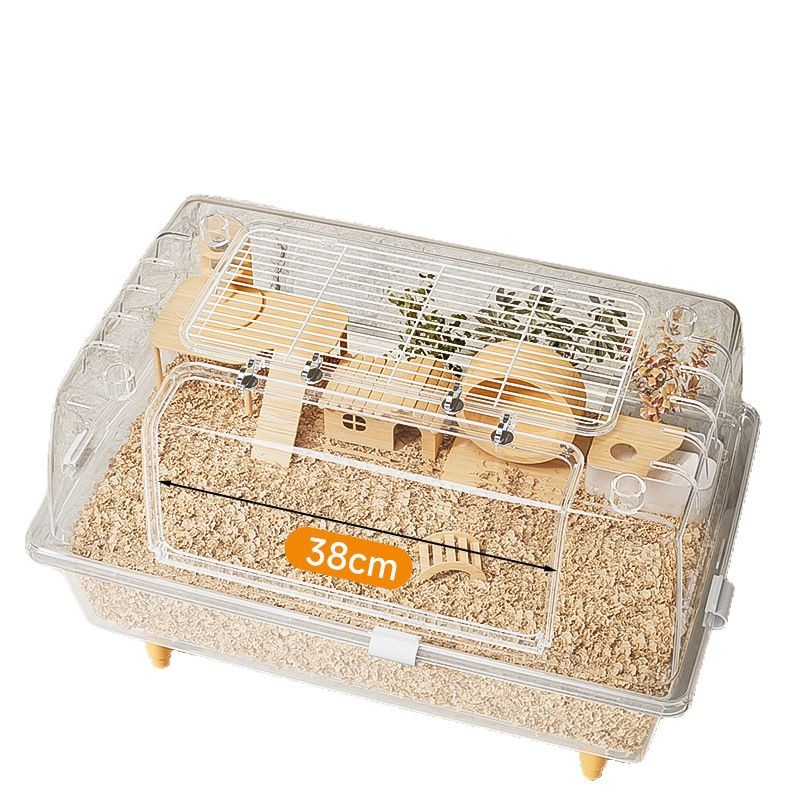 Large Acrylic Hamster Cage Transparent Multi-Level Rodent Habitat Villa Premium Small Animal Enclosure