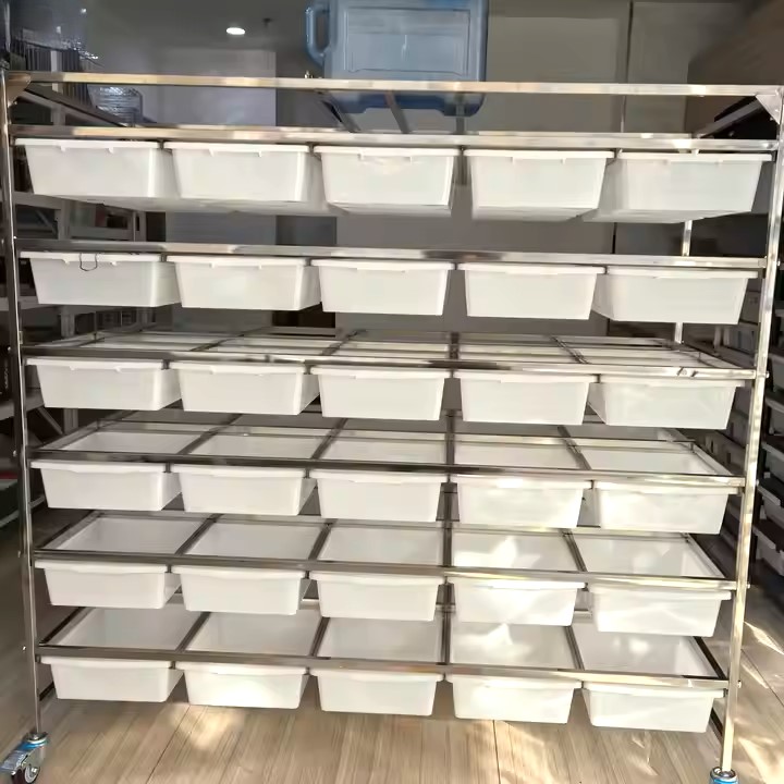 Ventilated Small Rodent Cage with Removable Tray BPA-Free Plastic, Odorless, for 2-4 Hamsters/Mice