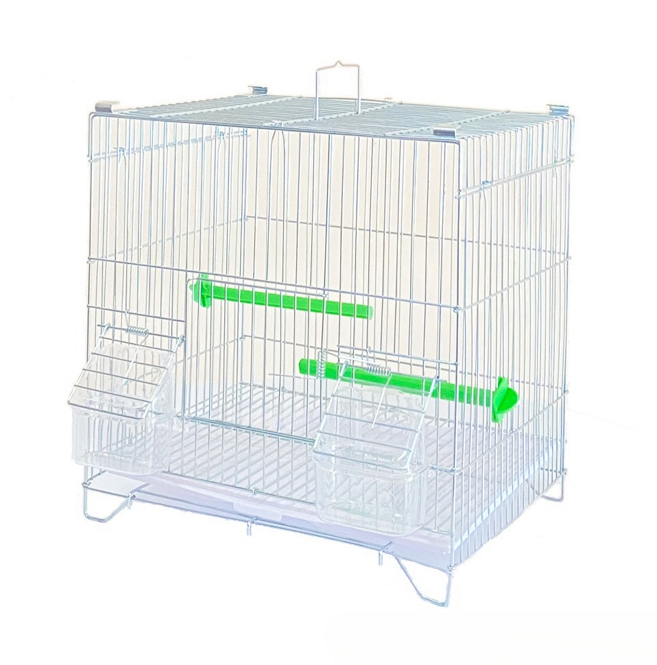 Premium Galvanized and Rust Proof Birds Breeding Cage with External Cups Stackable Parrots Bird Living Cage