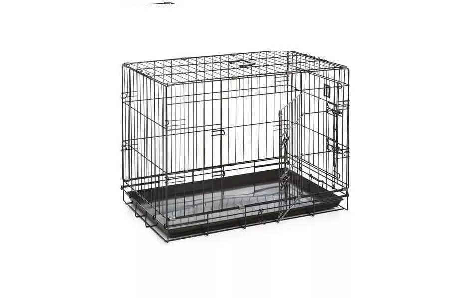 Dog Cage Puppy Training Crate Pet Carrier Black Outdoor Small Medium Large Box Cage Display Metal Rack