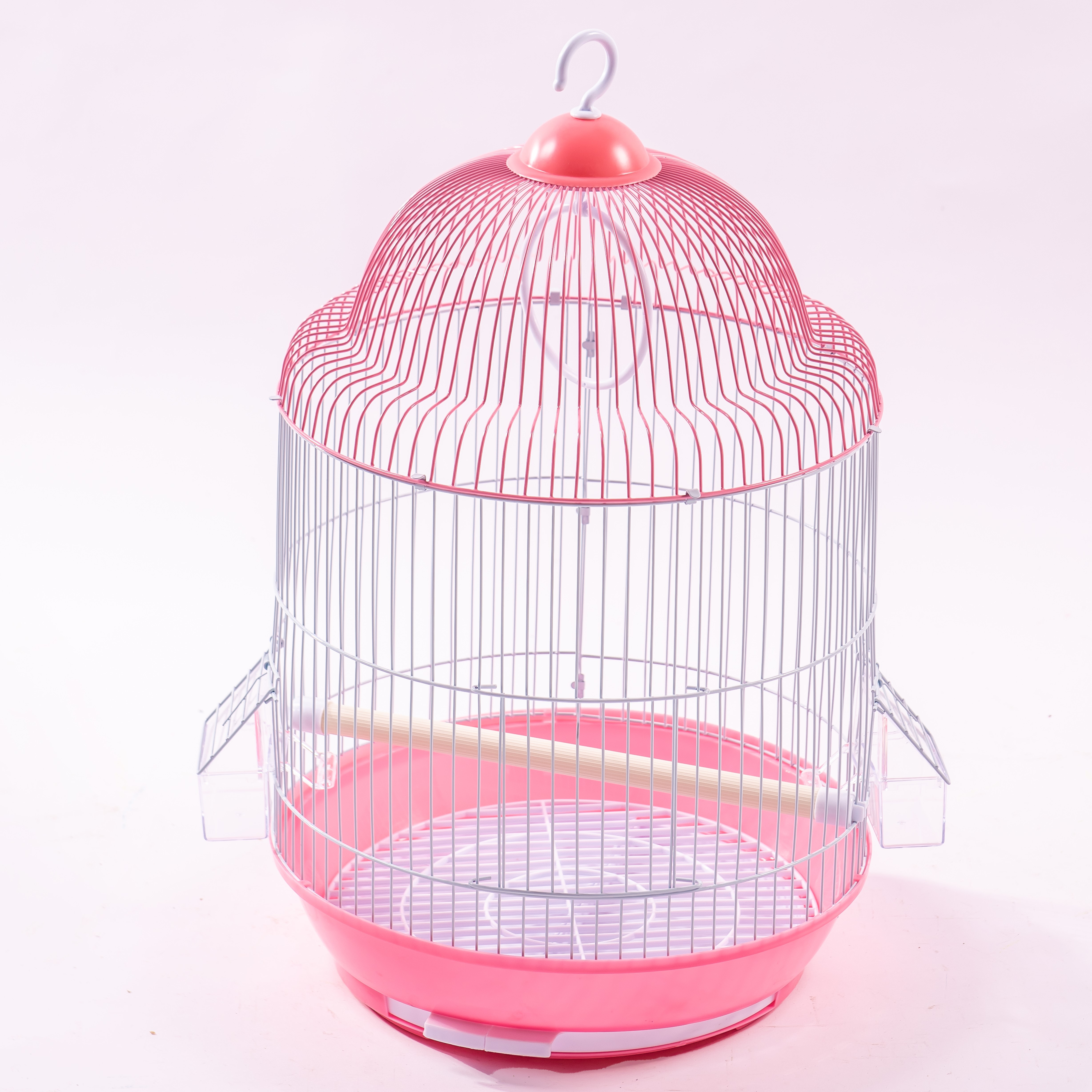 Wholesale Iron Breathable Stackable Bird Cage with Plastic Tray for Parrots Training &amp; Breeding Carrier