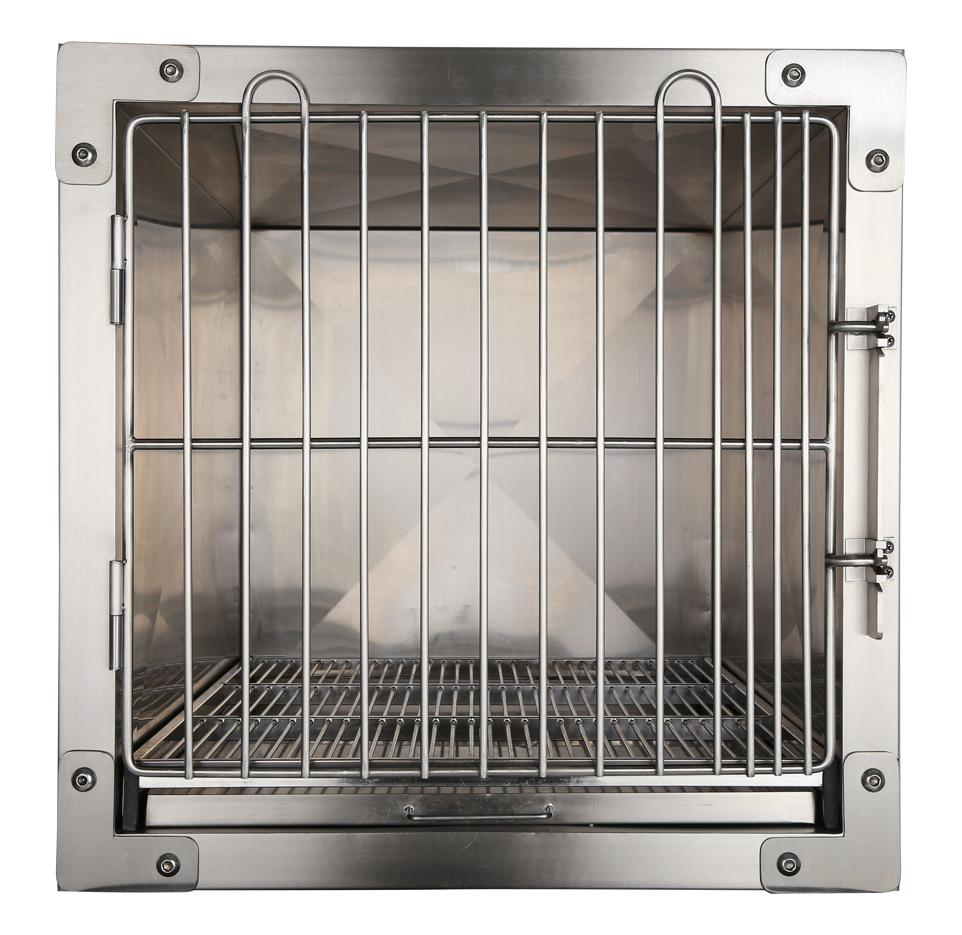 Removable Drain Tray Veterinary Cage Sloped Floor Drip Free System for Efficient Cleaning Animal Hospital Hygiene Standard