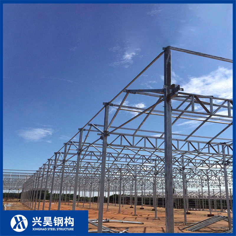 Prefabricated Modular Steel Structure Frame Metal Structure for Cattle Farm Barns and Poultry Livestock Housing