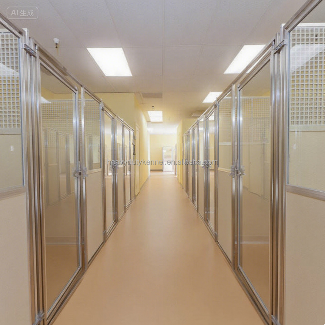 Customized Indoor/Outdoor Stainless Steel Dog Kennel Boarding Kennels Pet Cages For Home Farm Livestock Use