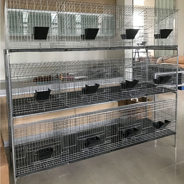 Commercial Rabbit Farm Equipment New Mother And Baby Rabbit Layer Cage With Stand For Malaysia And Philippines