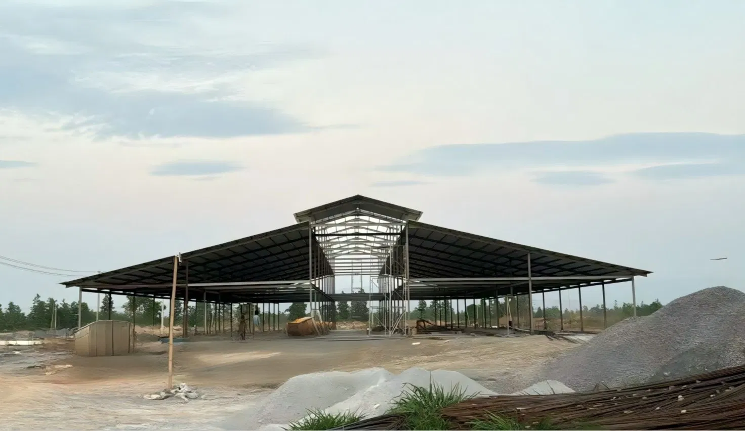 Bolt Connection Ventilated Cattle Housing Design Structure