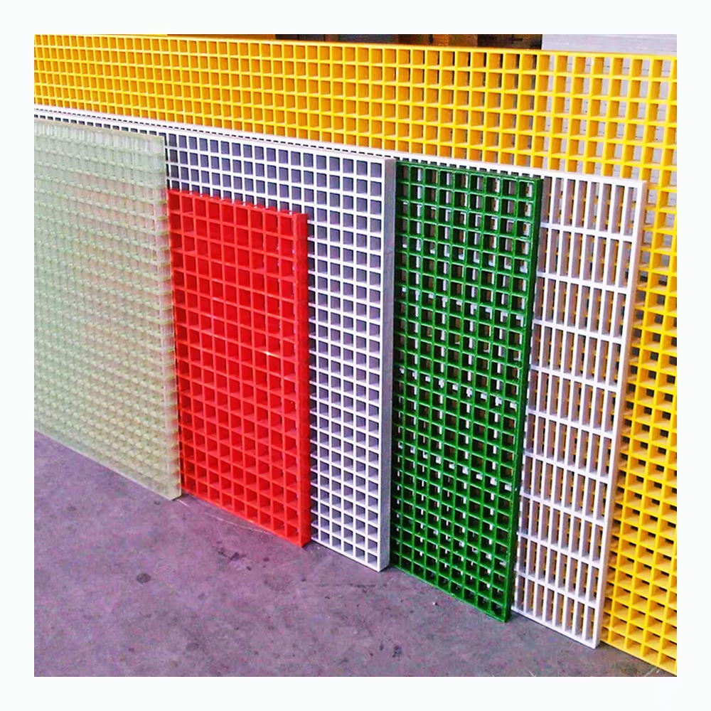 Wholesale FRP Grating Walkway Molded Pultruded Fiberglass Panel Mesh Grill Grate Cage Racing Pigeon Loft Competitive Welding