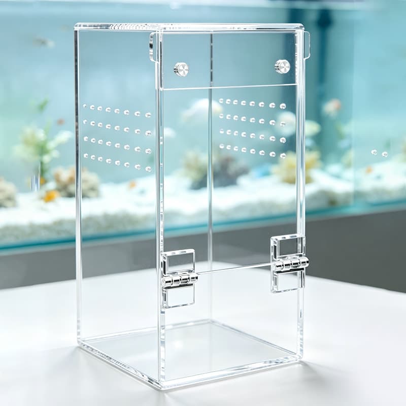 Luxury Clear Acrylic Reptile Terrarium Breeding Display Box Custom Transparent Insect Habitat For Spider Lizard Snake Pet