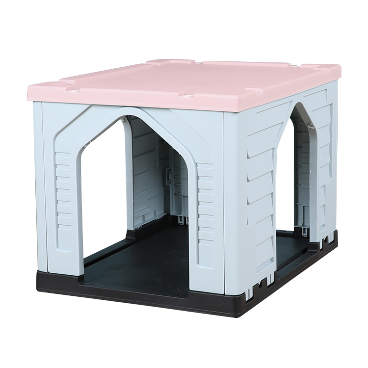 Waterproof Indoor Stackable Cat and Dog Cage Washable Joint Plastic with Print Pattern Home Pet Crates and Enclosures