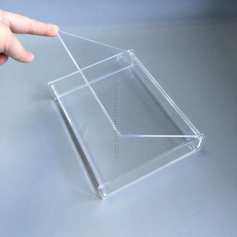 High Polish Clear Acrylic Storage Box